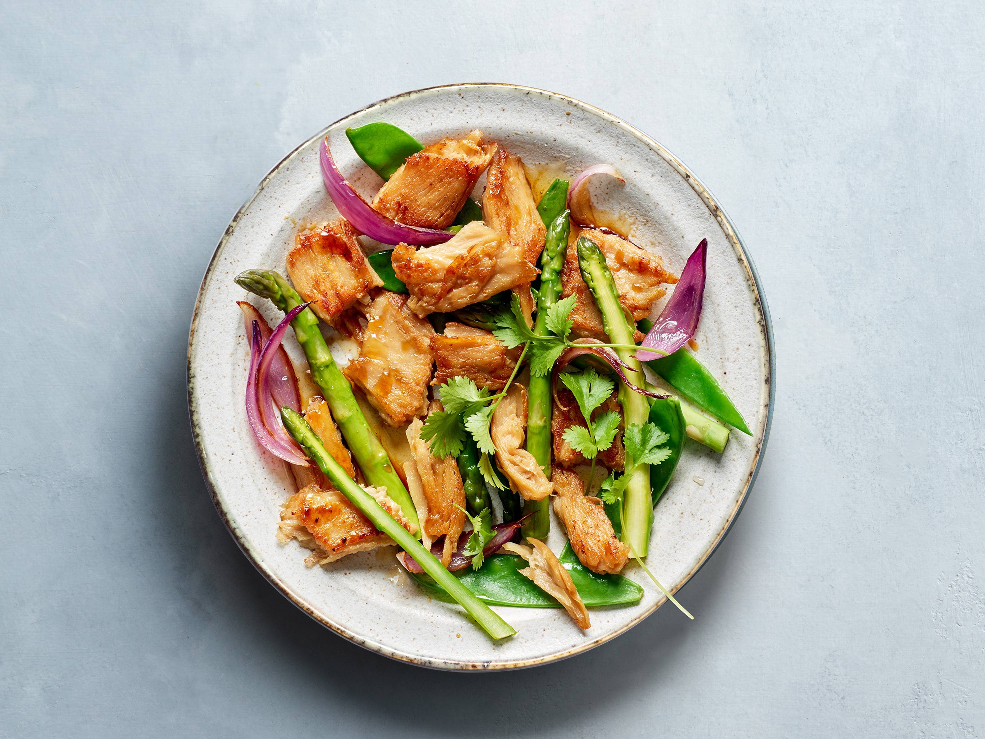 Roerbak met Groene Asperges